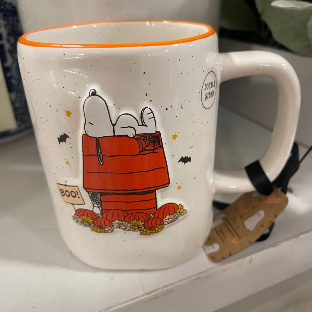 Rae Dunn Halloween Snoopy Fall Doghouse Boo Ceramic Spooky Season NWT